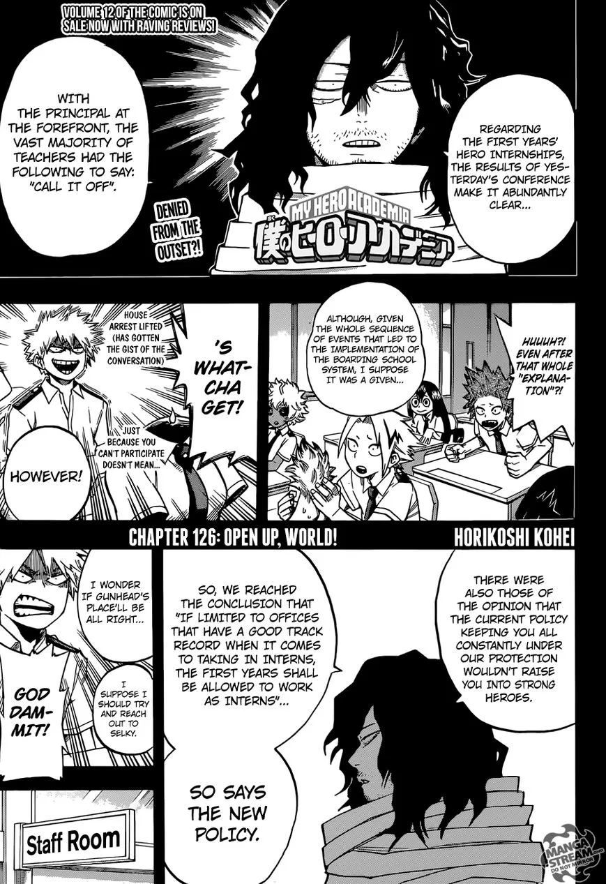 Boku no Hero Academia Manga Chapter 126 – Page 1
