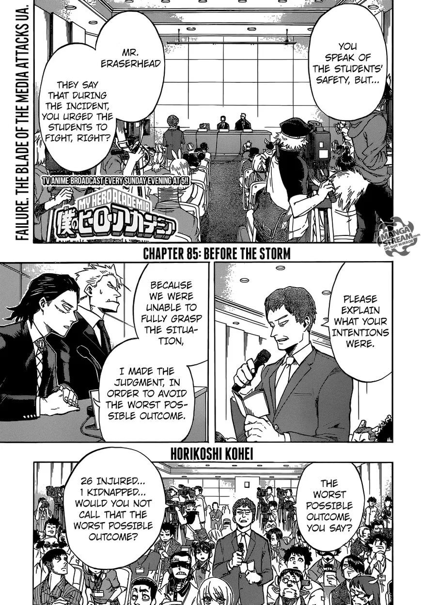 Boku no Hero Academia Manga Chapter 86 – Page 1