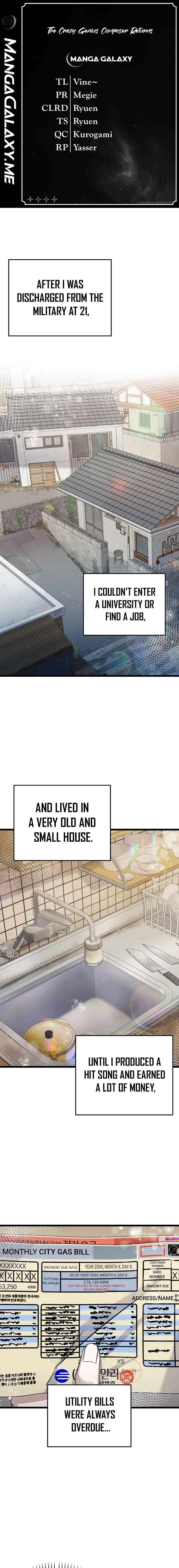 Return of a Crazy Genius Composer Chapter 2 – Page 1
