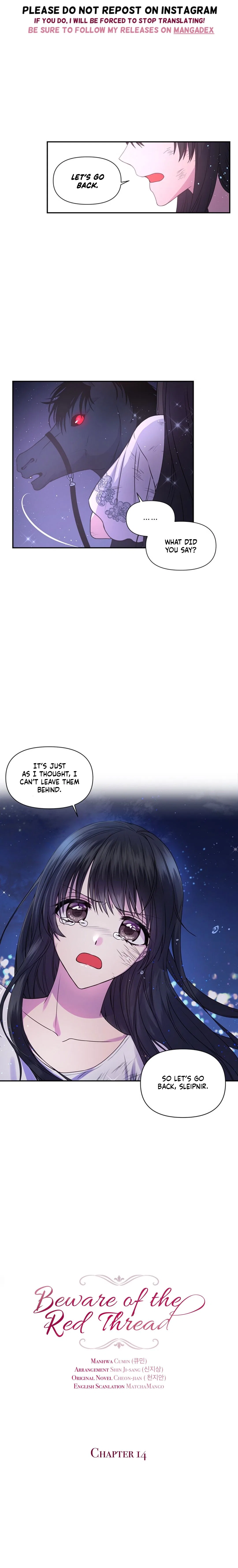 Beware of the Red Thread Chapter 14 – Page 1