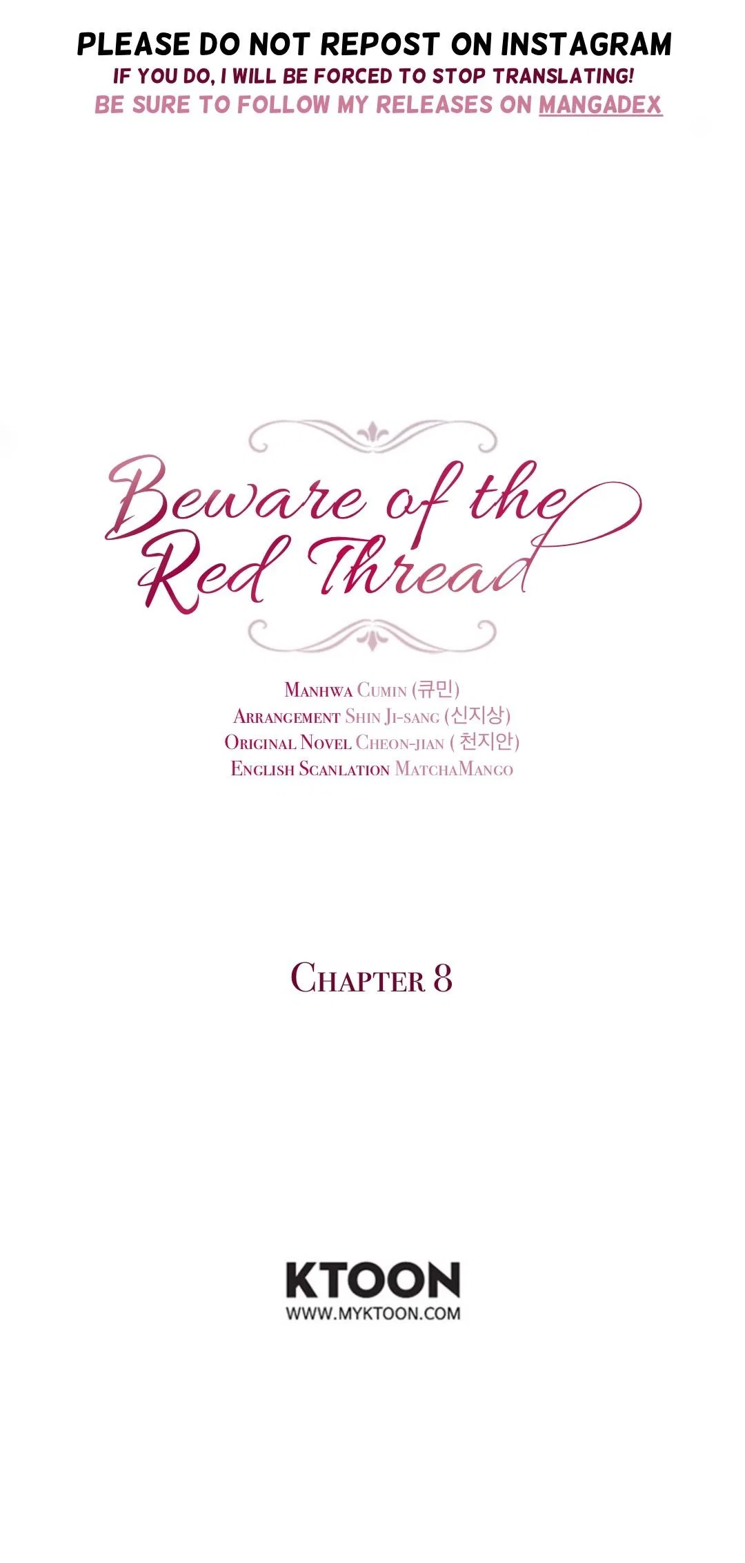 Beware of the Red Thread Chapter 8 – Page 1