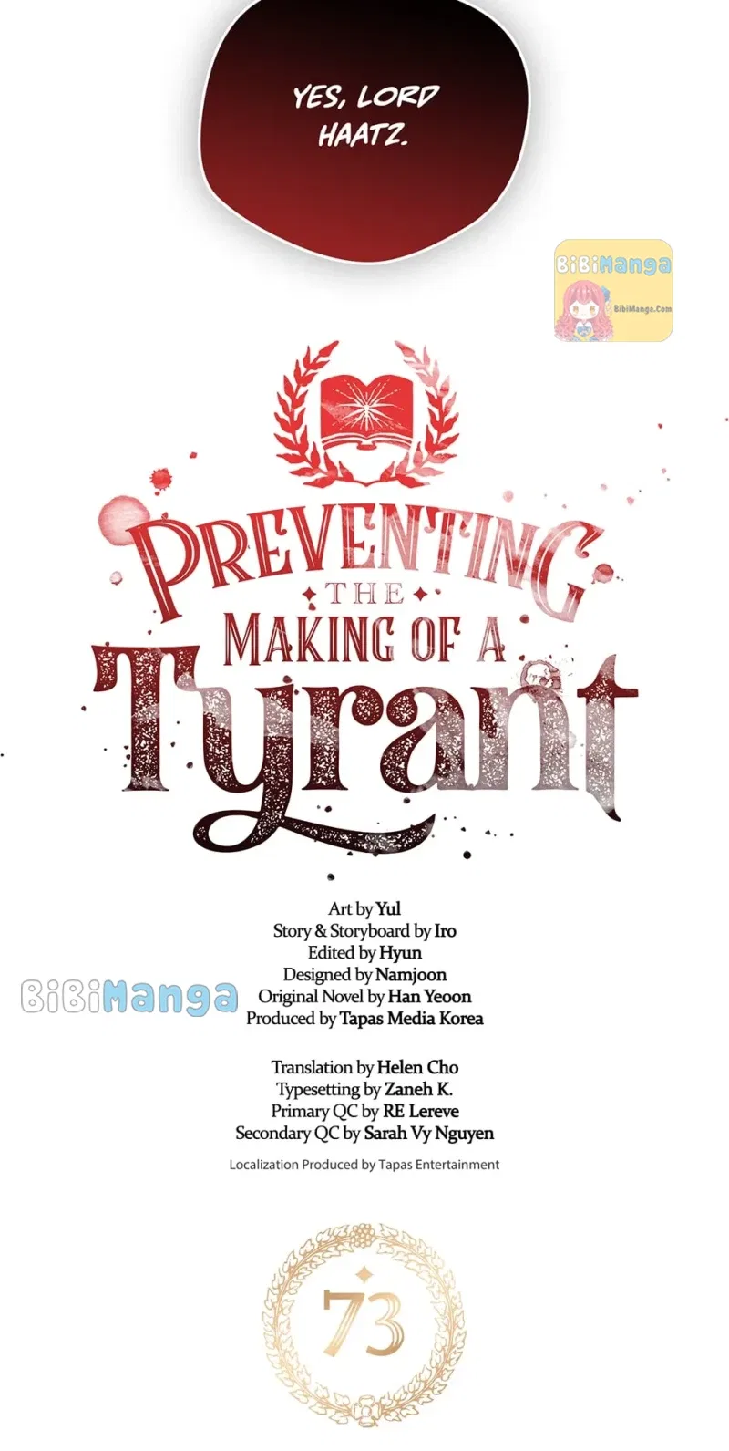 Preventing the Making of a Tyrant Chapter 73 – Page 3