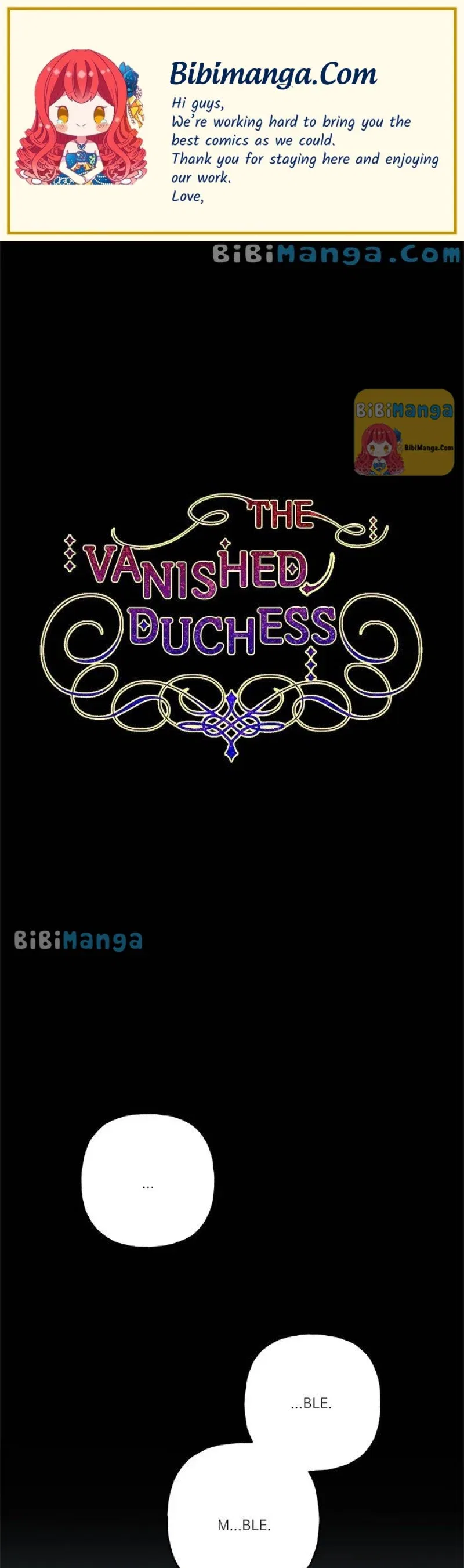 The Vanished Duchess Chapter 49 – Page 1