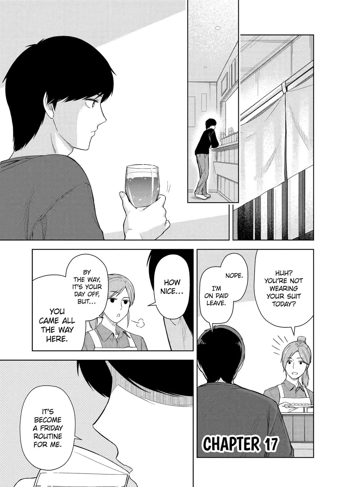 Gloomy Neighbor at the Standing Bar Chapter 17 – Page 1