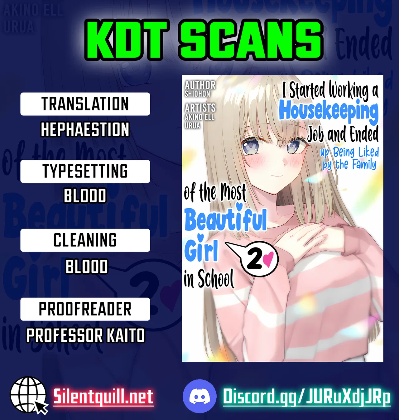 Kaji Daikou no Arubaito wo Hajimetara Gakuen Ichi no Bishoujo no Kazoku ni Kiniirarechaimashita. Chapter 17 – Page 1