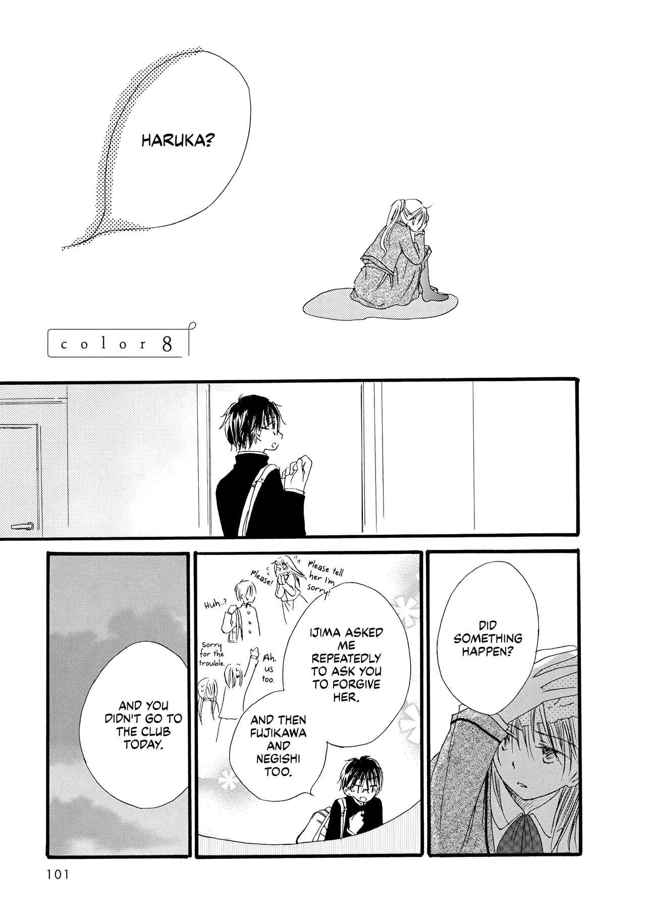 Kimi no Ashiato wa Barairo Chapter 8 – Page 1