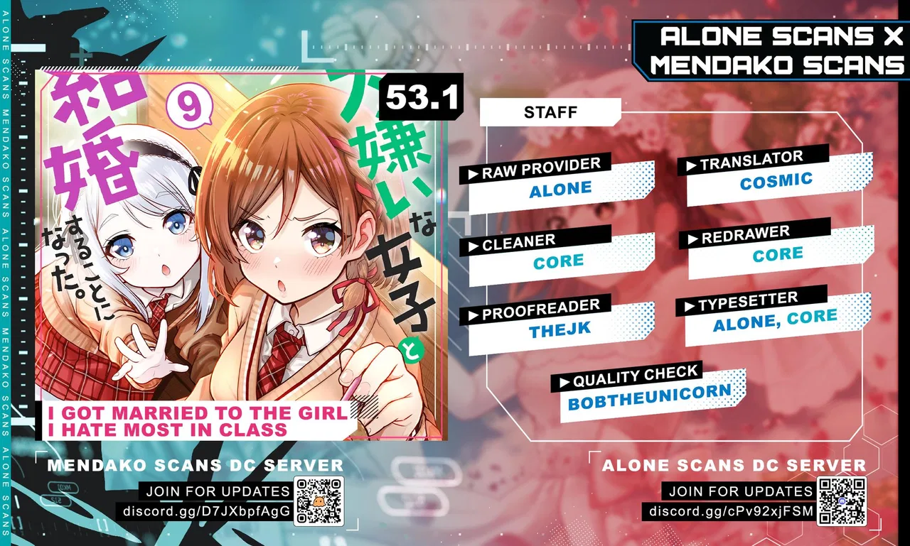 I Got Married to the Girl I Hate Most in Class Chapter 53.1 – Page 1