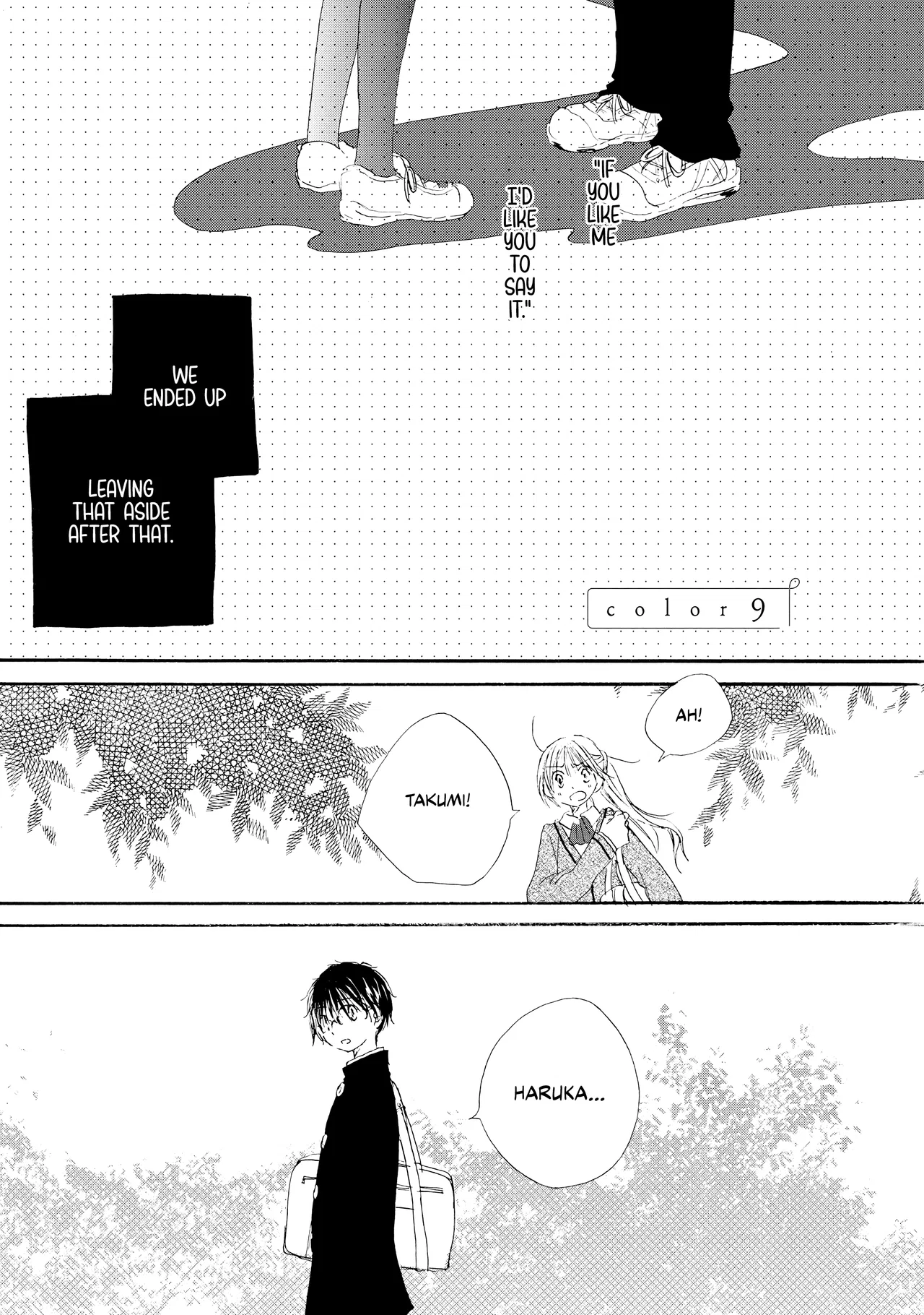 Kimi no Ashiato wa Barairo Chapter 9 – Page 1