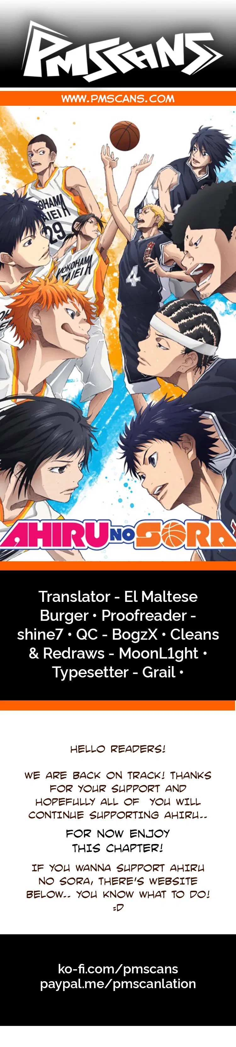 Ahiru no Sora Chapter 182 – Page 1