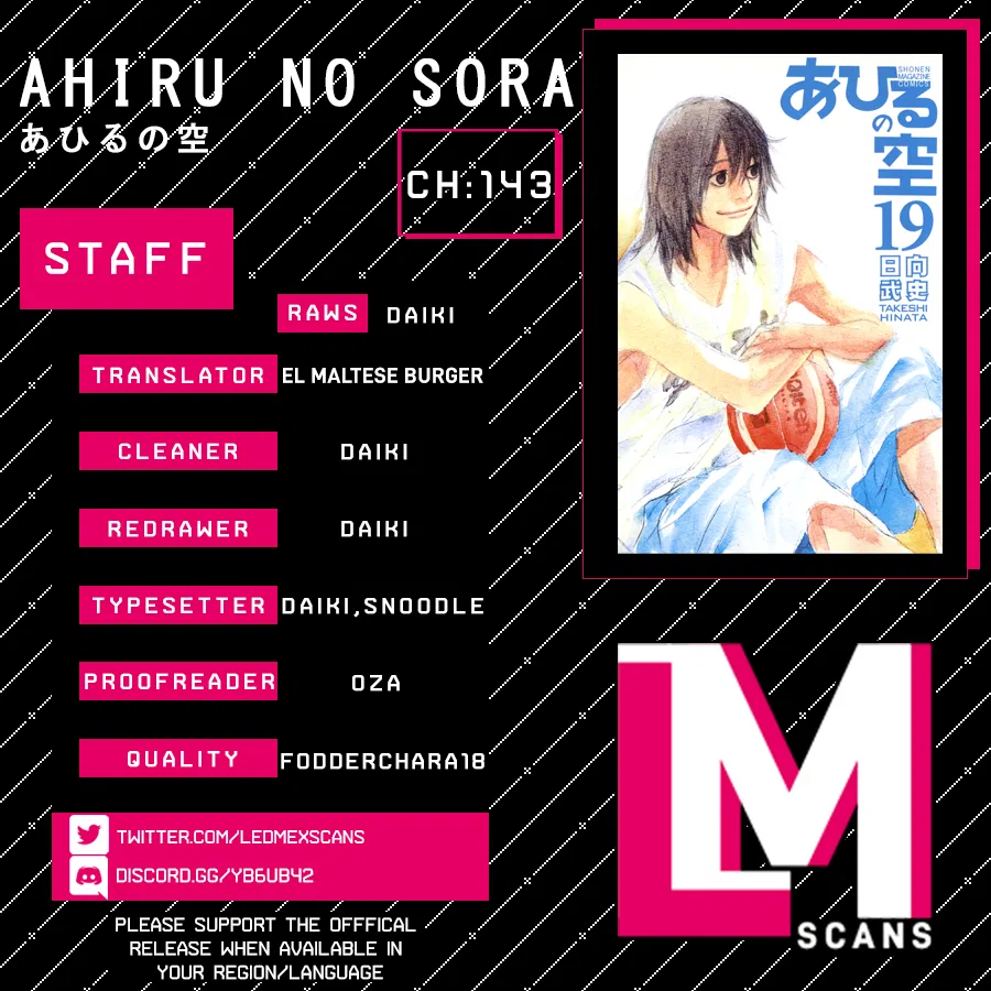 Ahiru no Sora Chapter 143 – Page 1