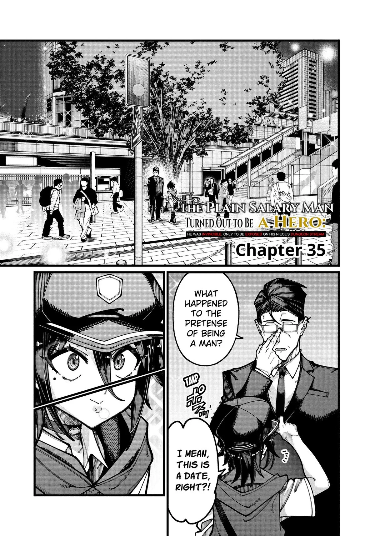 The Plain Salary Man Turned Out to Be a Hero: He Was Invincible, Only to Be Exposed on His Niece's Dungeon Stream Chapter 35 – Page 1